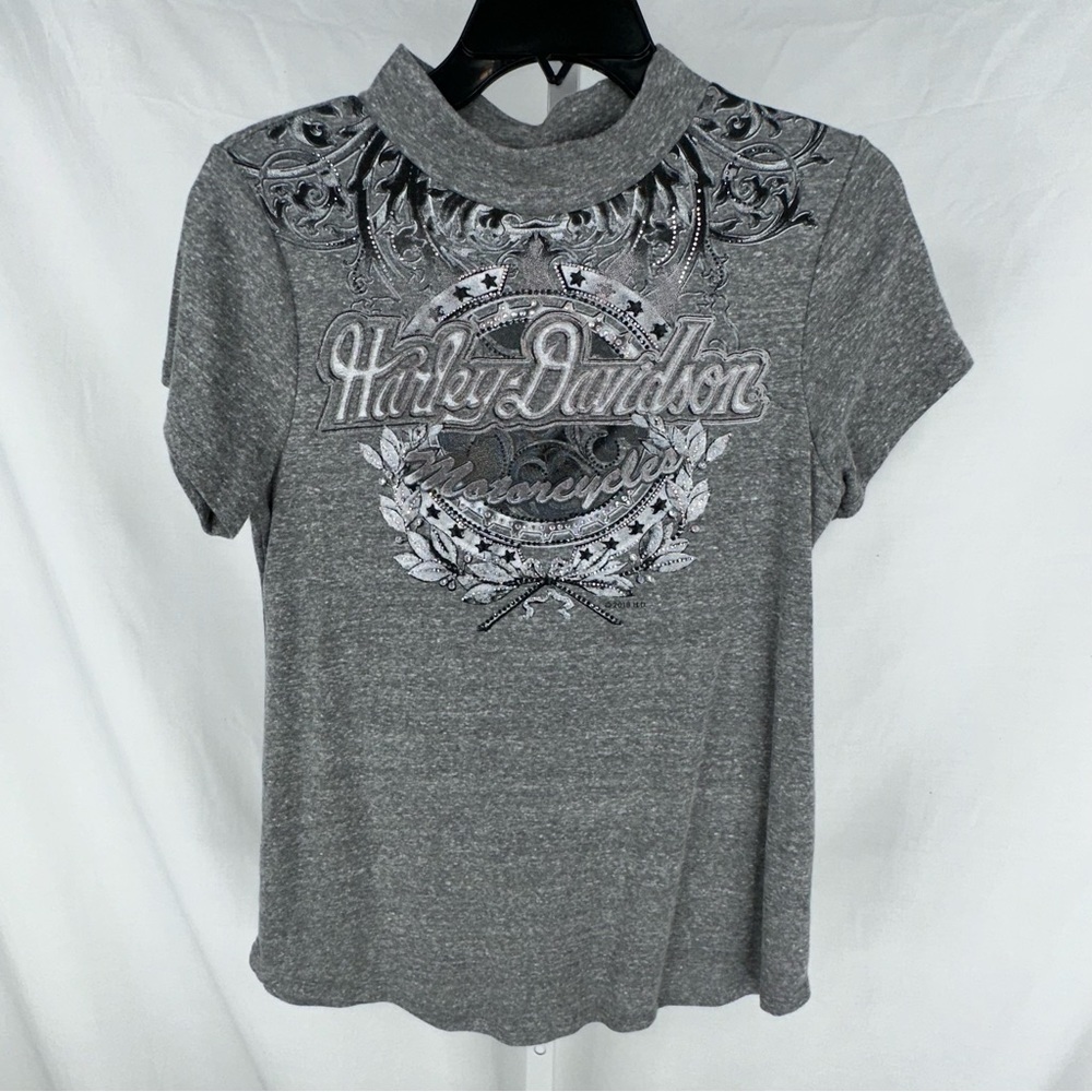 Harley Davidson Women’s Gray Shirt Size M